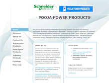 Tablet Screenshot of poojapower.com